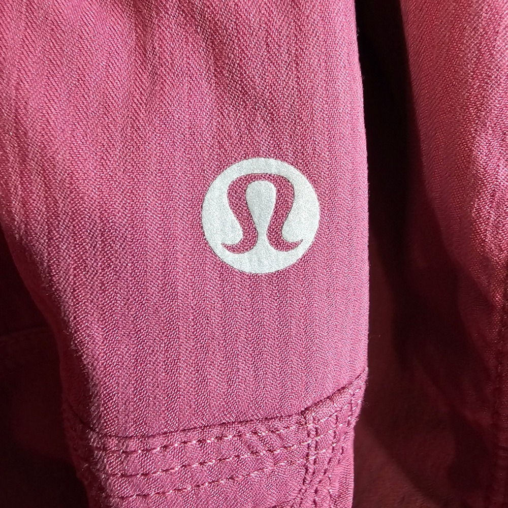 Lululemon Beyond the Studio Pant Berry Burgundy Size 4 Mid Rise Joggers - Picture 4 of 7